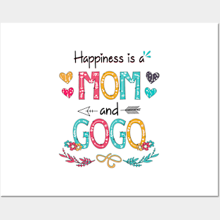 Happiness Is A Mom And Gogo Wildflower Happy Mother's Day Posters and Art